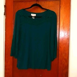 Embellished Liz Claiborne 3/4 length T shirt